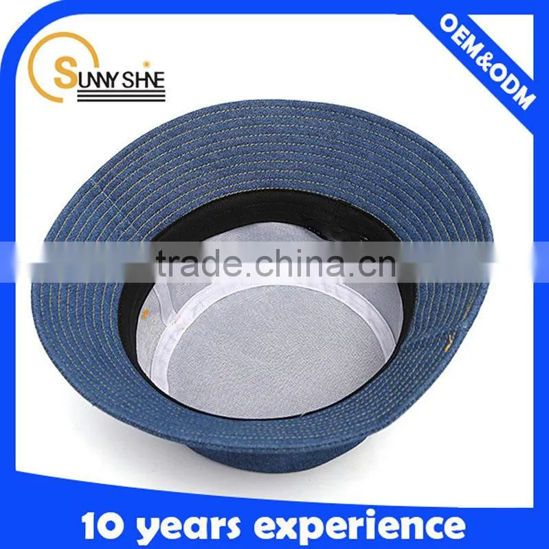custom denim bucket hats wholesale
