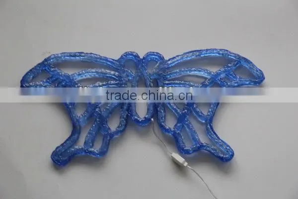 Lighty 3D LED acrylic butterfly christmas decorative light/christmas ornament