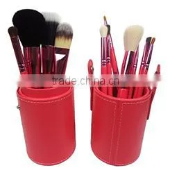 Portable natural hair professional makeup brush set