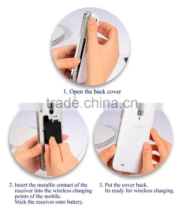 Ultrathin wireless charging receiver card for Samsung Note 4