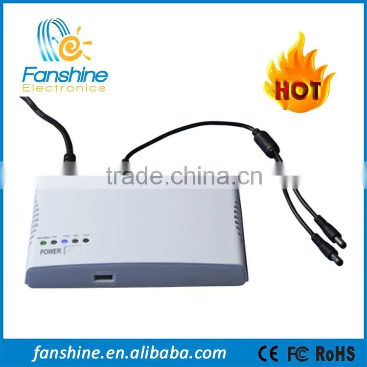 Universal External Portable 5V/7.5V/9V/12V DC Mini UPS
