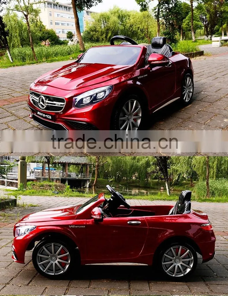 Licensed Mercedes Benz S63 Licensed Kids Electric Toy Ride on Car 12v Battery Powered