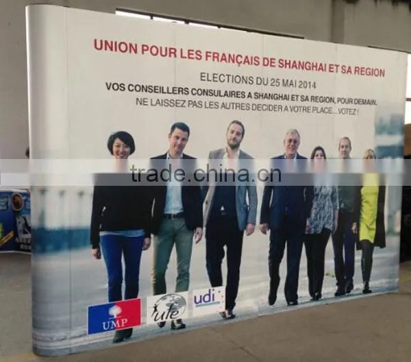 large display stand spring pop up