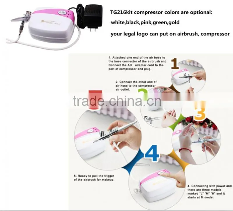 Tagore high quality Airbrush makeup and airbrush make up kit