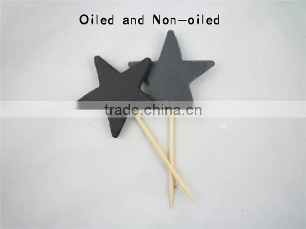 Nice star shaped slate cake toppers wholesale