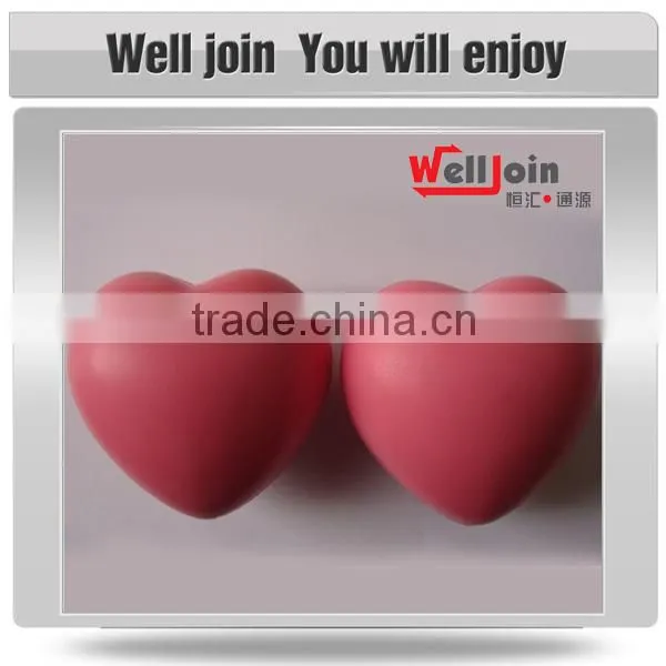 Hot selling pu custom colored heart stress ball