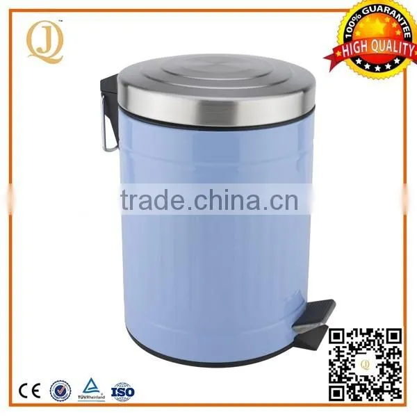 Jiangmen household items metal waste container garbage bin/wholesales kitchen garbage bin