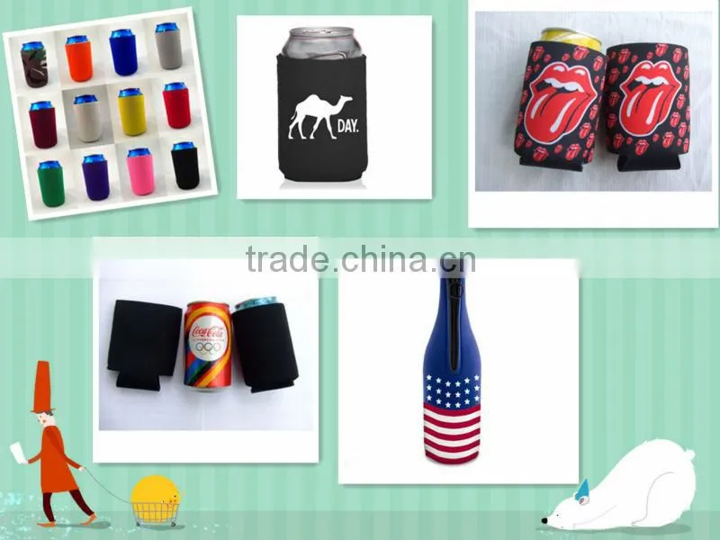 2014 hot sell neoprene bottle holder with strap