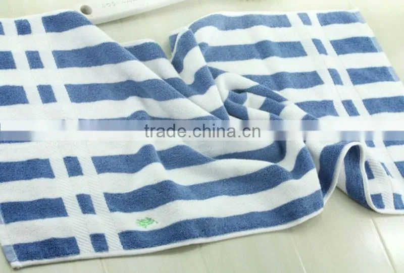 Pure cotton yarn-dyed satin embroidered face towels wholesales