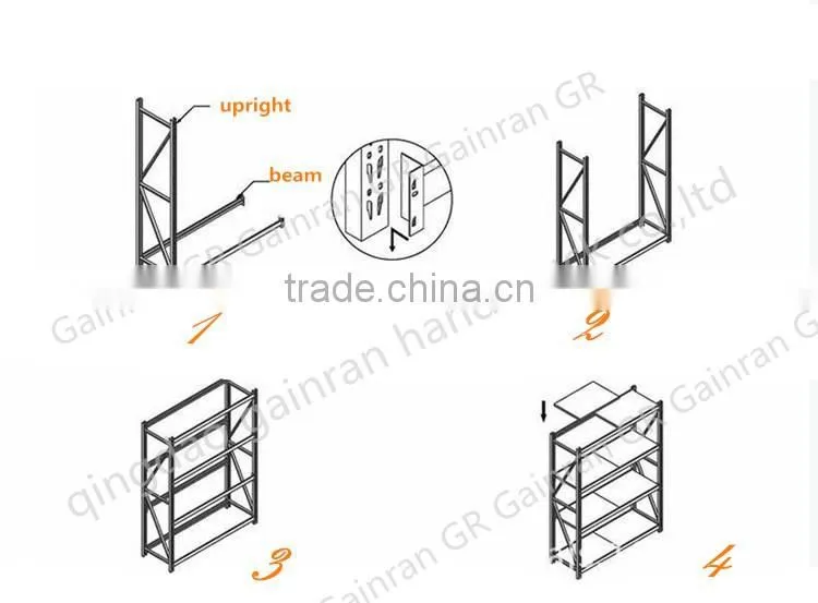 heavy duty supermarket metal storage store shelf with wheels