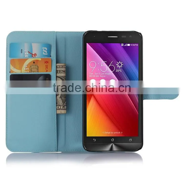 Wholesale Price Leather Wallet Flip Case For Asus Zenfone 2 Laser ZE500KL Case