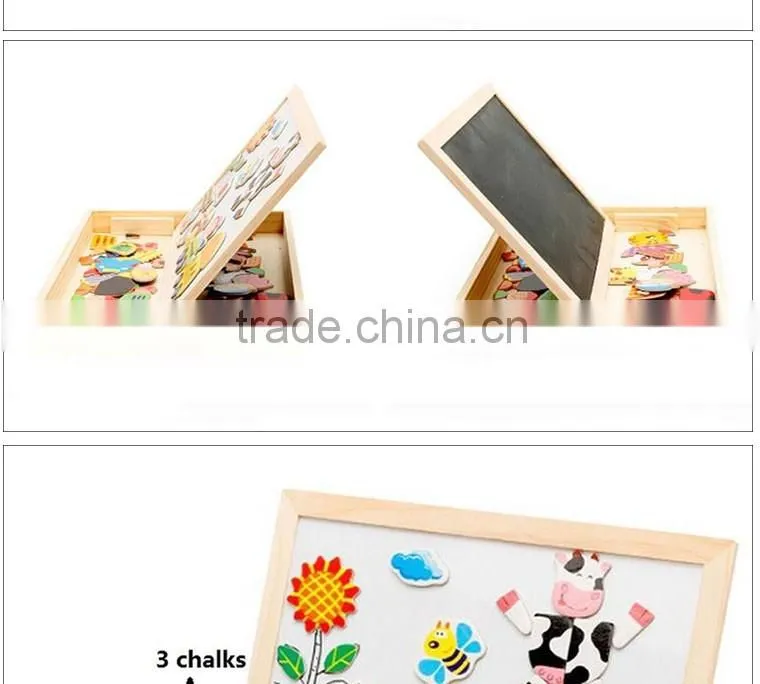 Brain teaser Magnetic Wooden Puzzle for gift