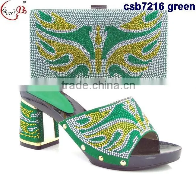 CSB7216 New design for women shopping cheap italian shoes matching bags