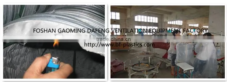 8" x 25' 300Celsius grey heater duct for boiler