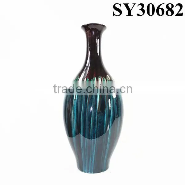 Glazed vase for sale orange big china ceramic vase