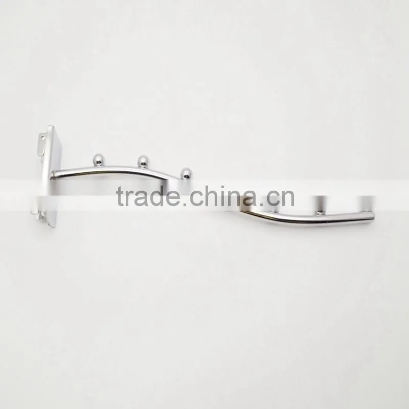 Metal chrome hollow glass holder Slot wall hardware hook Straight pipe hook
