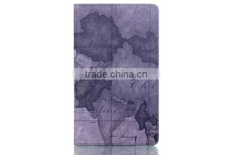 Luxury high quality Map wallet PU leather Case with stand For Samsung Galaxy Tab S 8.4 T700 Tablet