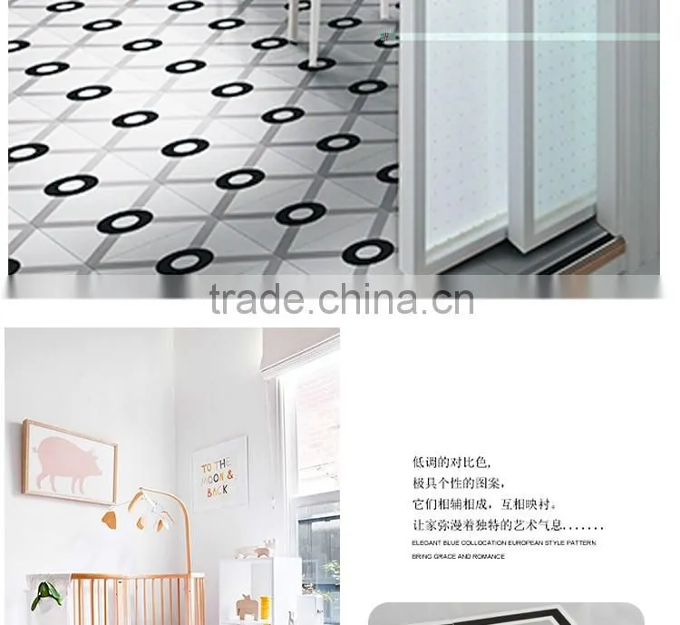 200*200mm black color moroccan ceramic floor tile Hot sale cheap