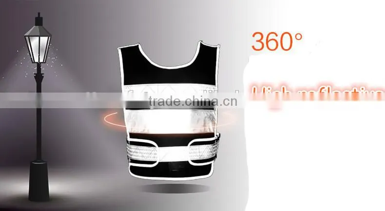 polyester mesh high visibility reflective motorcycle safety security jacket