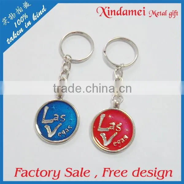 Lucky grass pink series metal key chain