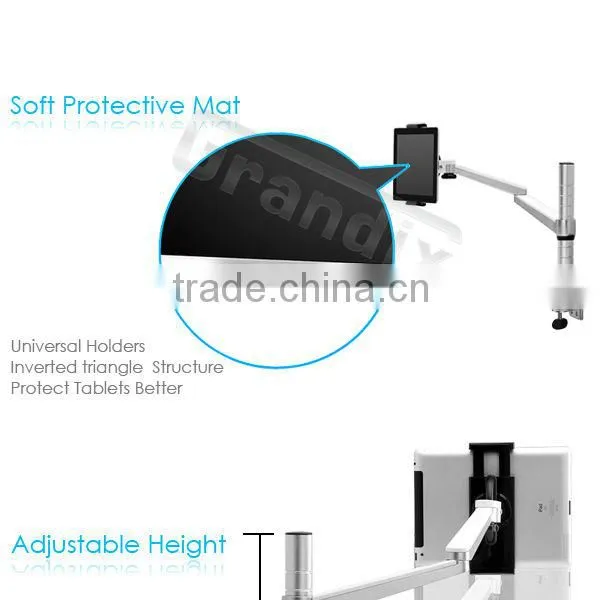Adjustable height adjustable ergonomic monitor stand
