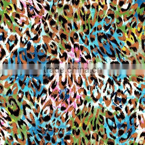 Beauty Leopard Print Design Special Mesh Fabric