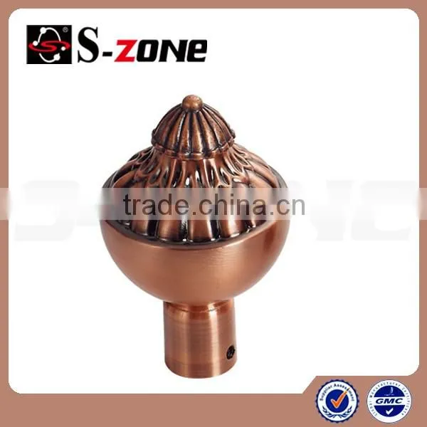 european style metal curtain rod finial for accessories curtains