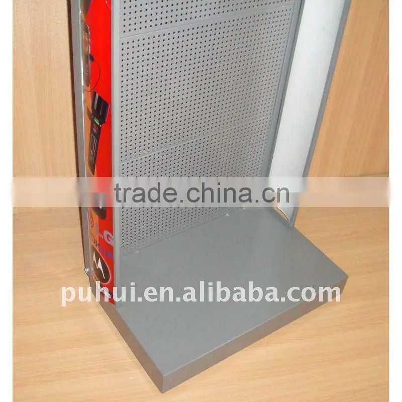 factory supplying single sided metal pegboard display rack