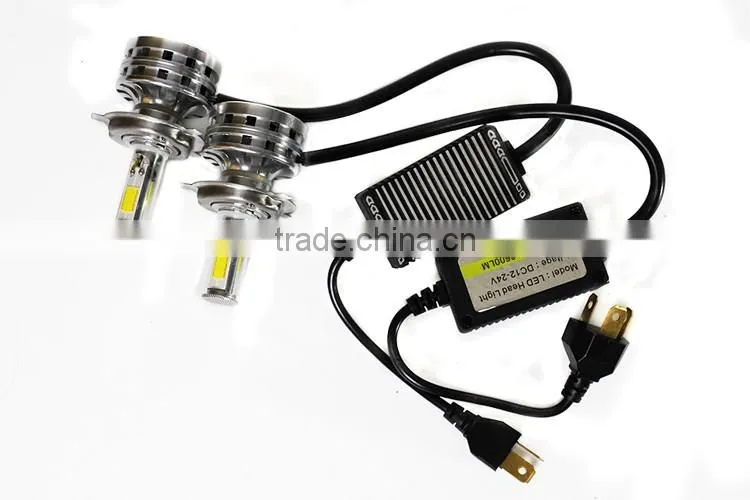 KEEN 2016 New 12v 24v super white 6000k H4 led light headlight bulb 40w headlamp auto light waterproof for all cars