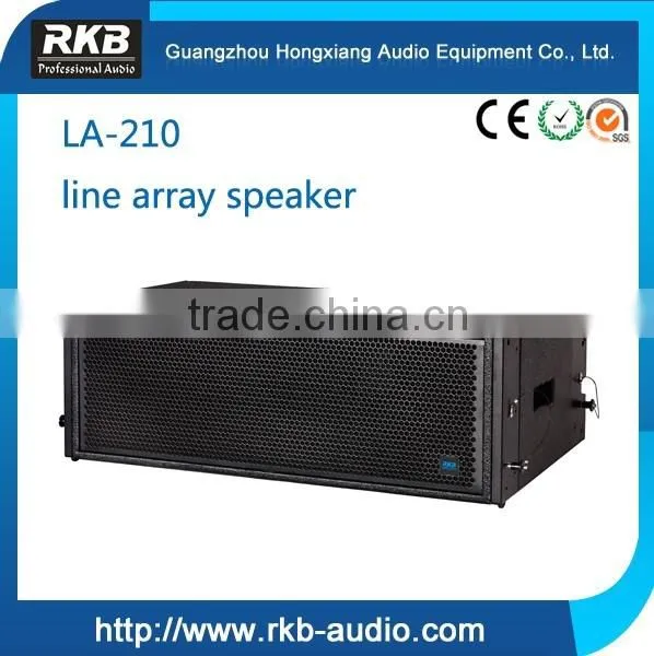 LA-210 double 10" line array speakers