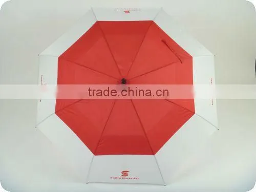60" arc big golf size eva handle double umbrella