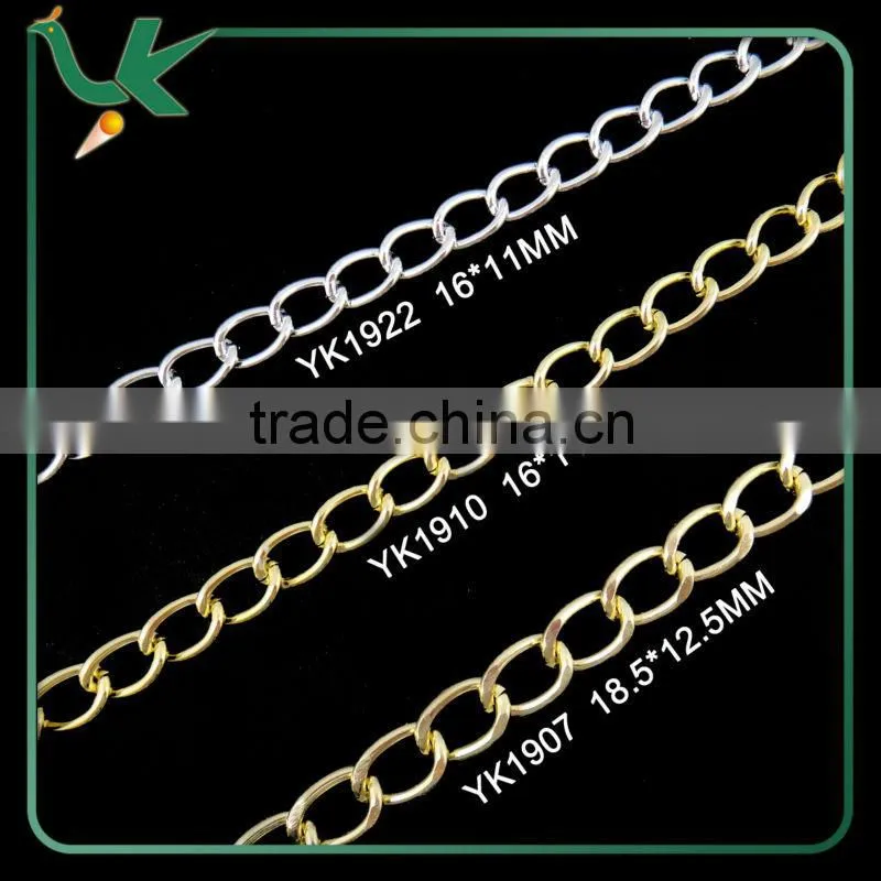 Golden Aluminium Jewelry Chain Wholesale