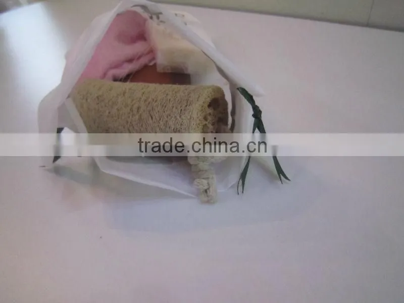Custom printed nylon drawstring bag for soap