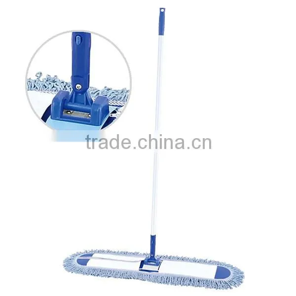 iron handle with blue cotton flat mop 40 60 80 100cm