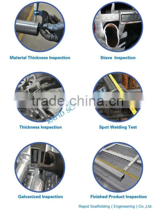 Powder coated shoring props