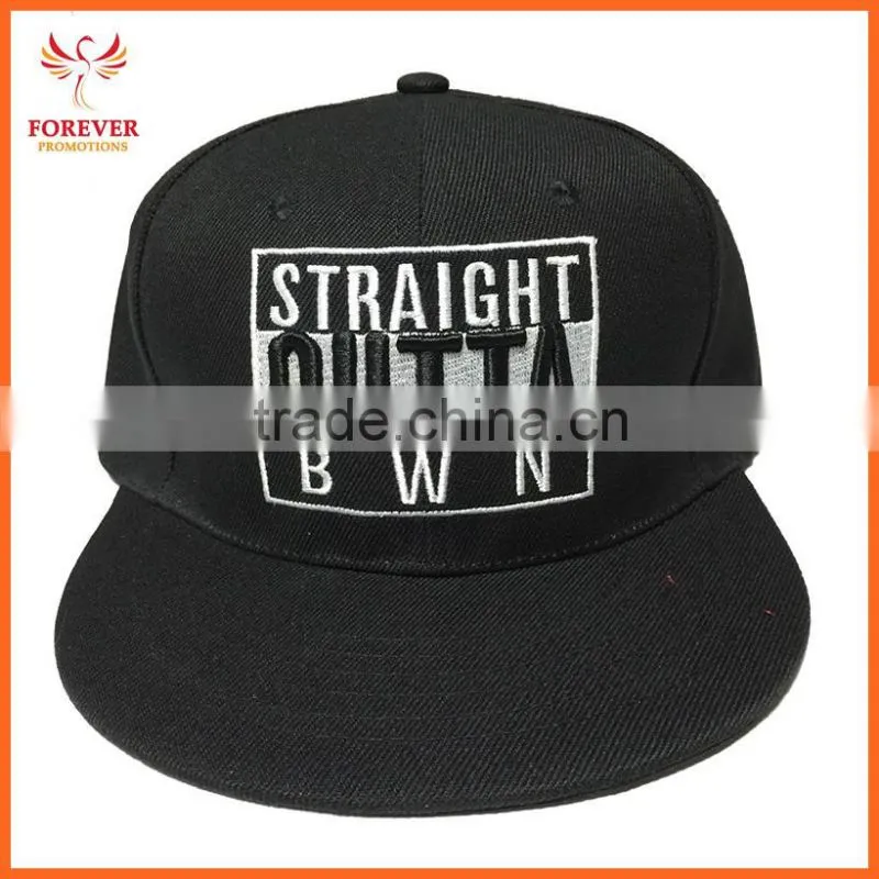 Cheap 3D Embroidery/Print Cotton/Acrylic Adjustable Green Custom Blank Flat Brim 5 Panel Snapback Cap/hat For Girls