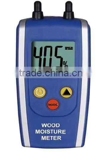 2 pin steel probe Digital wood moisture meter with LCD display for testing moisture