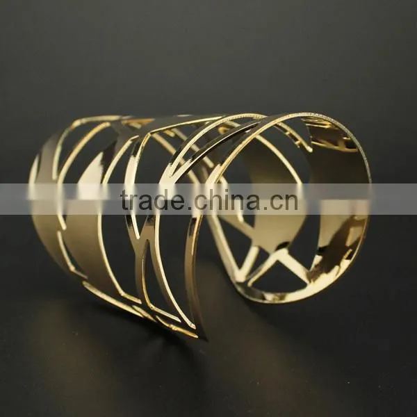 big hollow indian metal cuff bracelet, liquid metal bracelet