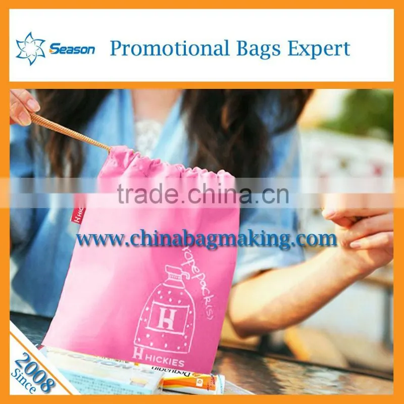 Strong drawstring backpack bag Shopping drawstring sport bags