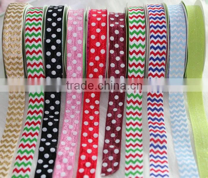 Wholesale custom printed elastic ribbon