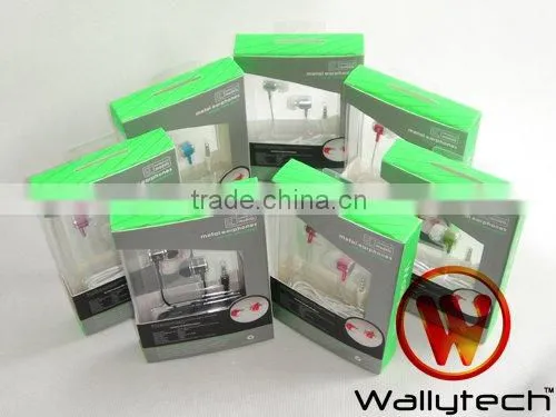 Wallytech WHF-085 For iphone metal Earphone microphone