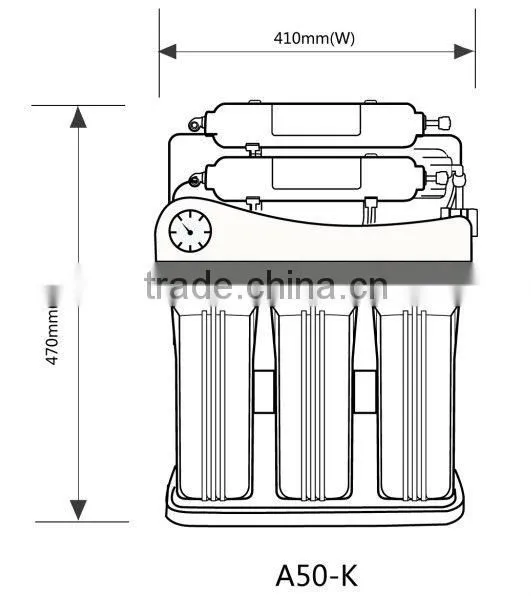 R.O. Drinking Water Filter System (Auto-Flush)
