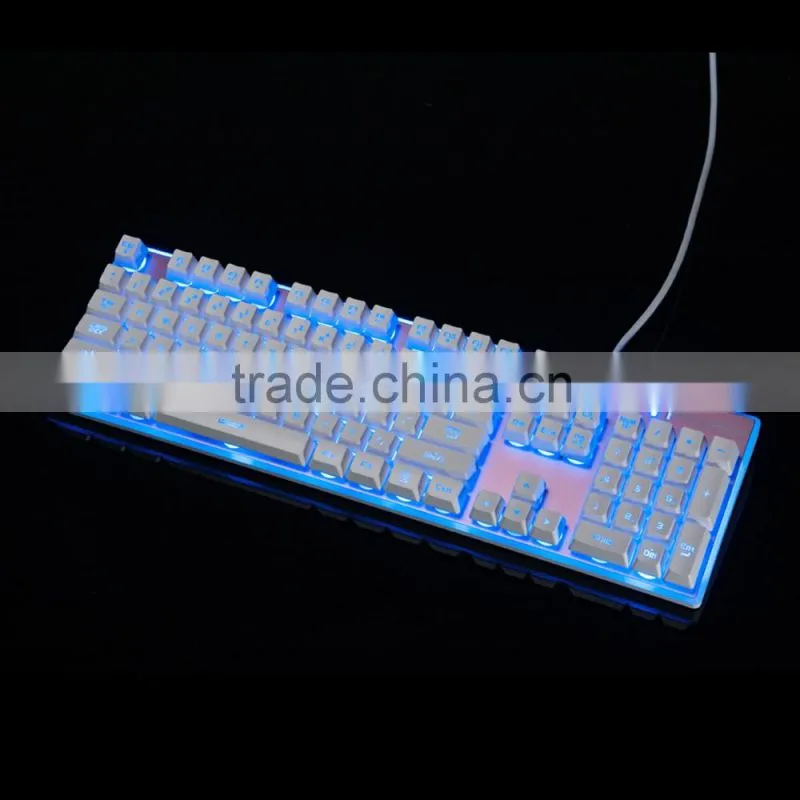 New Gaming LED Backlight USB Wired 104 keys Professional Game Keyboard Waterproof Game Keyboard For PC