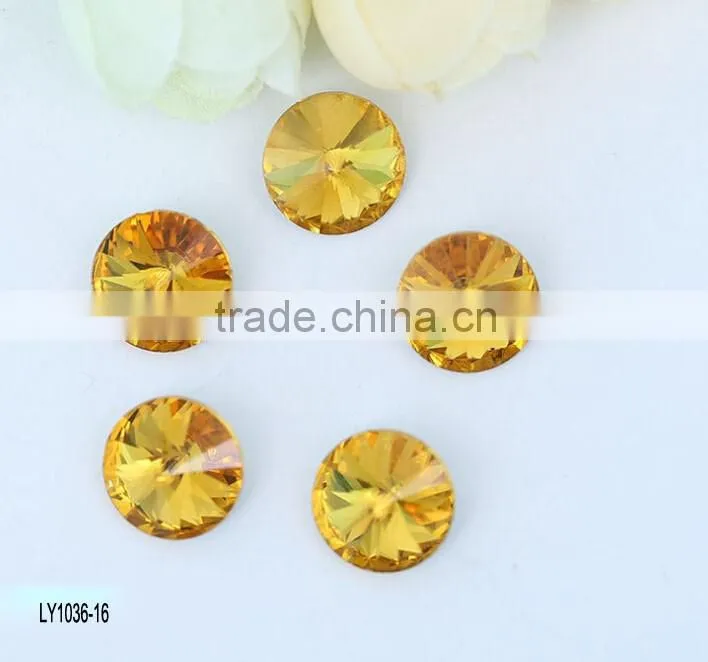 wholesale DIY pointed 6-30mm colorful crystal beads