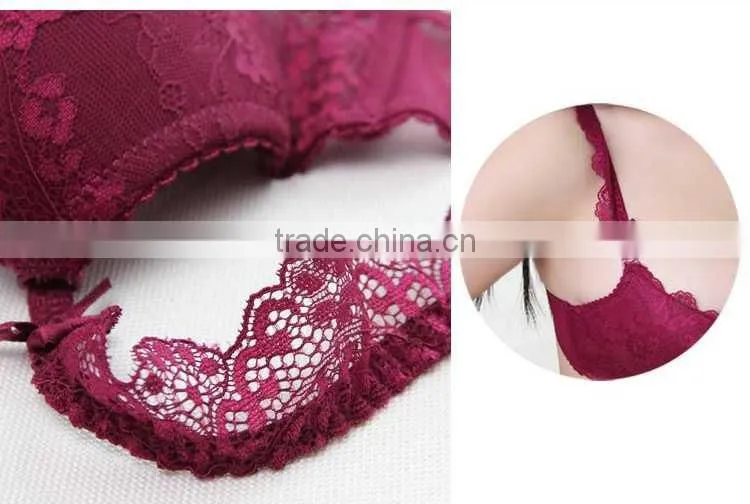 sexy bra and panty new design push up bra set(FPY305)