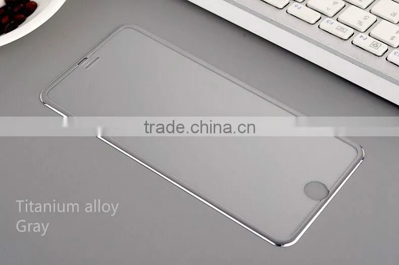 Full body cover titanium alloy small frame screen protective film for mobile phone on alibaba express