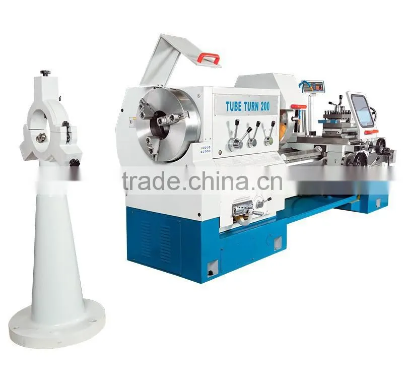 TubeTurn 135 Box-way Lathe( large spindle bore and dual lathe chuck for long tubes)