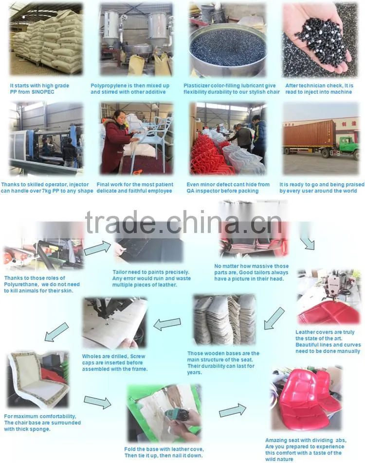 Famous wood white plastic room wholesale armchair replica PW007
