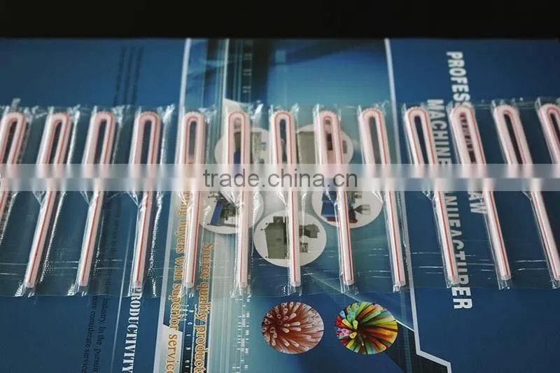 automatic packaging machines of flexible drinking straw