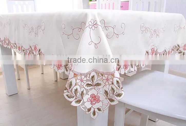 New design elegant Handmade embroidery cheap table cover